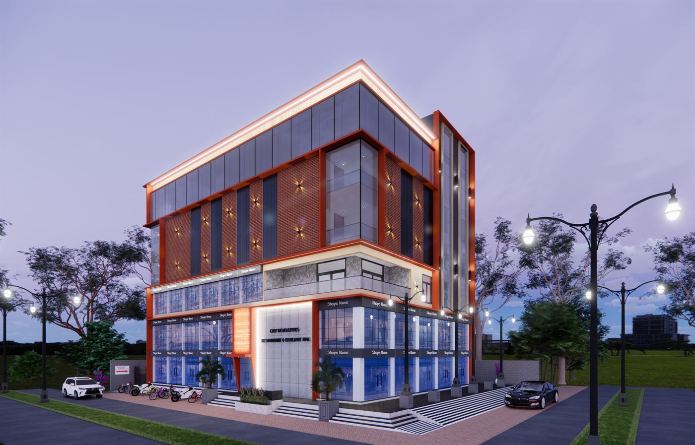 Exterior concept, Building 1, image 7 of 13